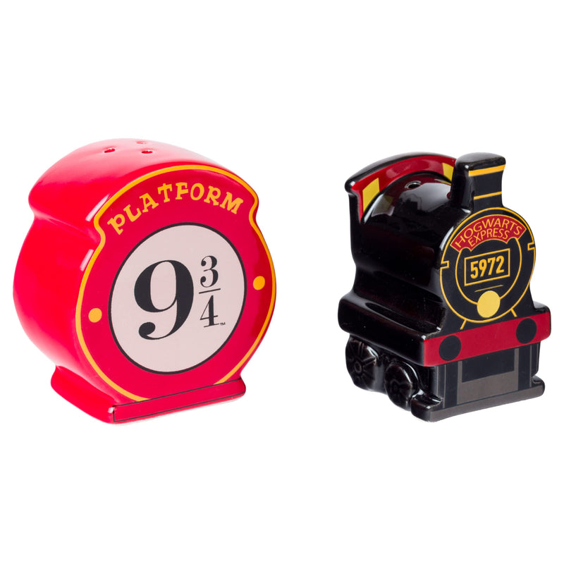 [Australia - AusPower] - Silver Buffalo Harry Potter Hogwarts Express Platform 9 3/4 Ceramic Salt and Pepper Shaker 