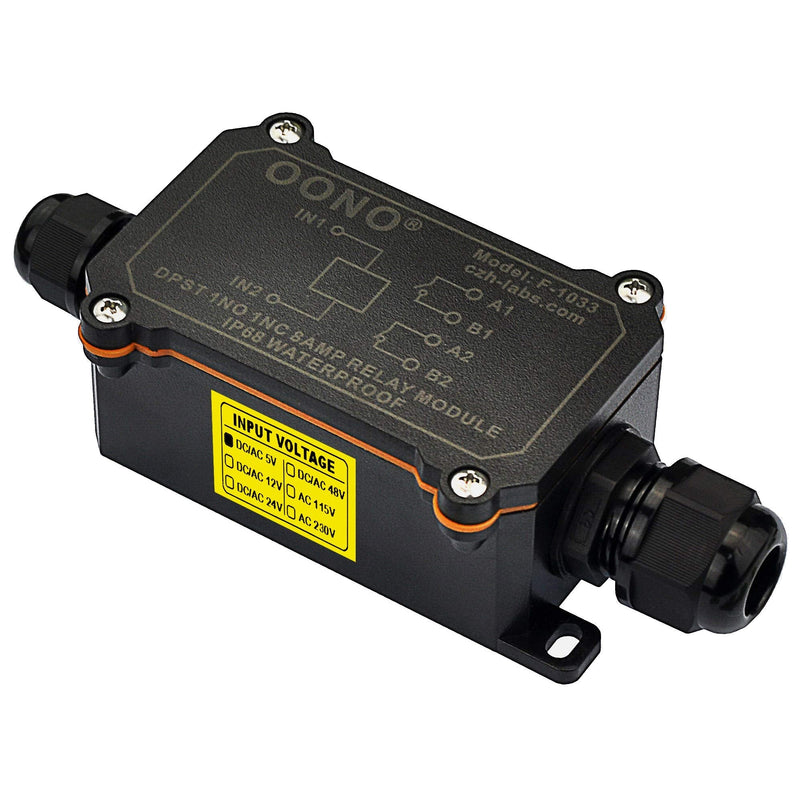 [Australia - AusPower] - IP68 Waterproof DPST 1NO 1NC 8Amp Power Relay Module (AC/DC 5V) AC/DC 5V 