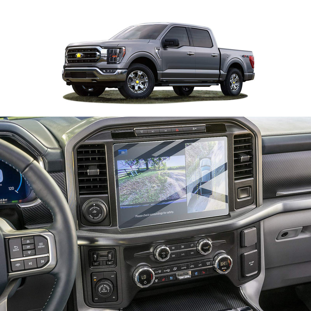 [Australia - AusPower] - Screen Protector Foils for 2021 F-150 F150 SYNC4 12In Navigation Display Tempered Glass 9H Hardness HD Clear LCD GPS Touch Screen Protective Film (Glass Protector) Glass Protector 