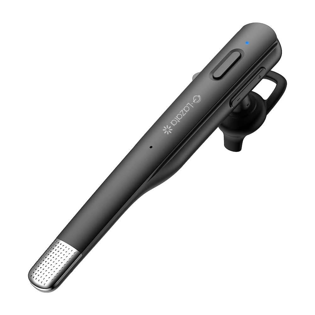 [Australia - AusPower] - Glazata Bluetooth Headset with Microphones, 24h Clear Talk, in-Ear Noise Cancelling Earpiece Handsfree for iPhone Samsung Phone, Driver/Trucker - Black 