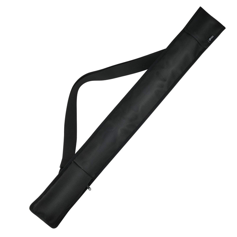 [Australia - AusPower] - Cosmos Billiard Pool Cue Stick Carrying Case Bag Snooker Cue Stick Storage Pouch Holder for 1/2 Billiard Cue Stick (Holds 1 Butt / 1 Shaft) Black Color 