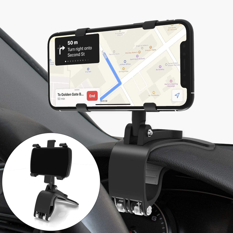 [Australia - AusPower] - Car Phone Mount, Universal Phone Holder 360 Degree Rotation Adjustable, for 4 to 7 inch Smartphones iPhone 11/12 Pro Max XS Max XR 8 8Plus 7 Samsung Galaxy S10 S9 S8 LG and More 