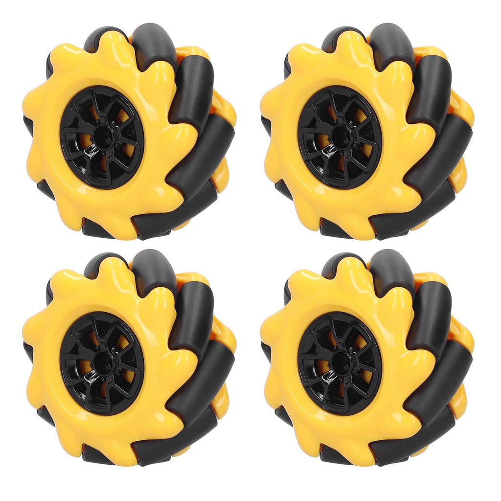 [Australia - AusPower] - ViaGasaFamido 60mm OmniDirectional Mecanum Wheel, for Smart Robot Car Chassis DIY Mechanical DIY Toy Components for Teens Adult(2 Pair) 2 Pair 