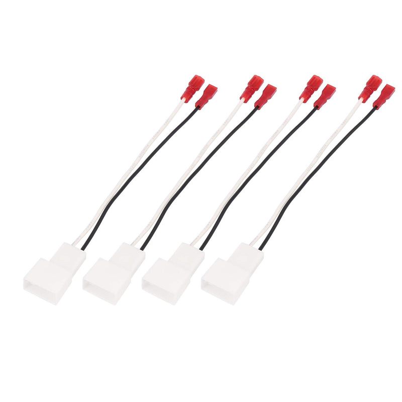 [Australia - AusPower] - X AUTOHAUX 4pcs Car Speaker Connector Harness Adapter 72-8104 for Toyota Corolla 1993-2008 2013-2015 for Scion TC 2010-2012 