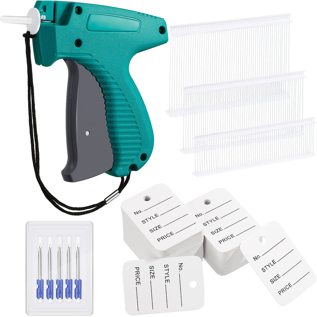 [Australia - AusPower] - 2006 Pieces Clothes Tagging Applicator Gun Set, Including Garment Price Tag Attacher with 5 Steel Needles 500 Clothing Labels and 1500 Barbs Fasteners for Fine Tagging Applications (Ordinary Style) Ordinary Style 