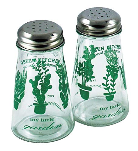 [Australia - AusPower] - Grant Howard 52093 Green Kitchen Salt and Pepper Shakers Set of 2 box 