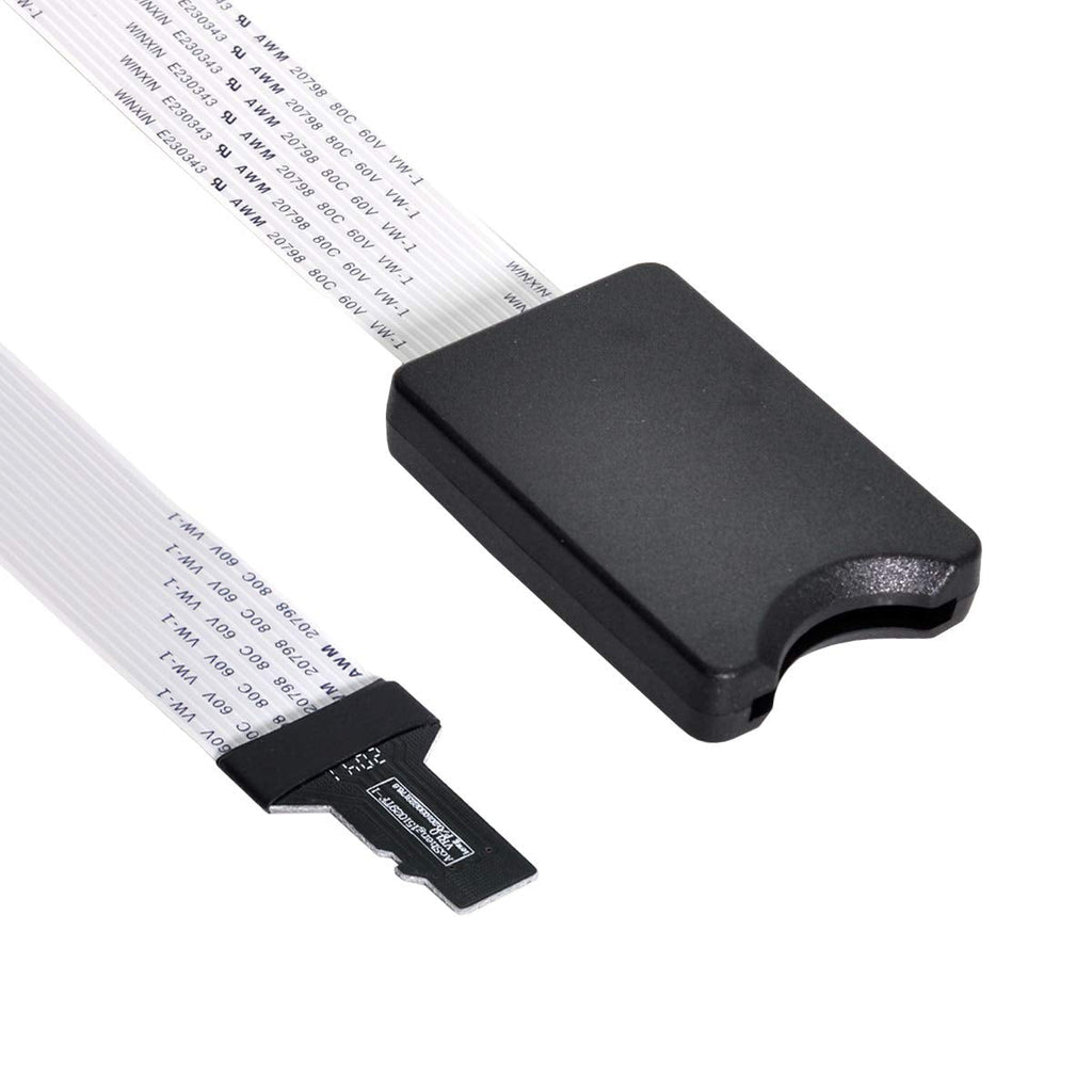 [Australia - AusPower] - CY Memory Card Kit Micro-SD TF Male to SD Female Extension Soft Flat FPC Cable Extender 25cm 