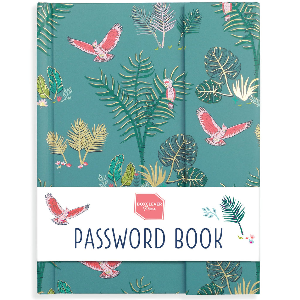 [Australia - AusPower] - Boxclever Press Deluxe Password Book with Alphabetical Tabs, Magnetic Closure & Pencil. Password Keeper for All Your Internet Login Details. Untitled Password Notebook- 6 x 4.5'' (Deluxe Birds) Deluxe Birds 