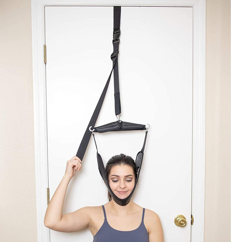 [Australia - AusPower] - Over The Door Cervical Traction Neck Stretcher - Easy Setup - Neck & Shoulder Pain Relief for Home, Physical Therapy, Disc Bulges, Spinal Decompression 