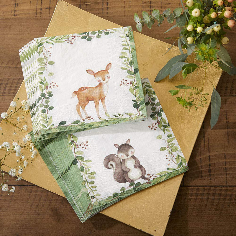 [Australia - AusPower] - Kate Aspen Woodland Baby Shower, One Size, Paper Napkins 
