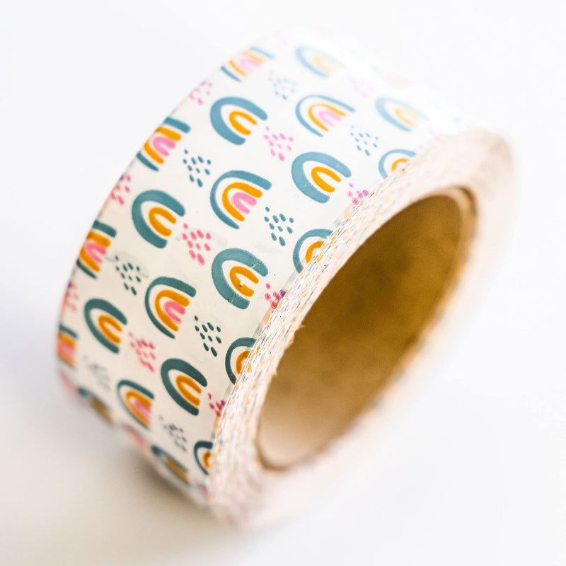 [Australia - AusPower] - Package Mint 2” Colorful Rainbow Tape (110 Yards, 330 ft.), Cute Shipping Tape – Carton Sealing Tape for Sealing Boxes – Crafting Tape Rainbow – Boho Rainbow Packing Tape for Small Business 