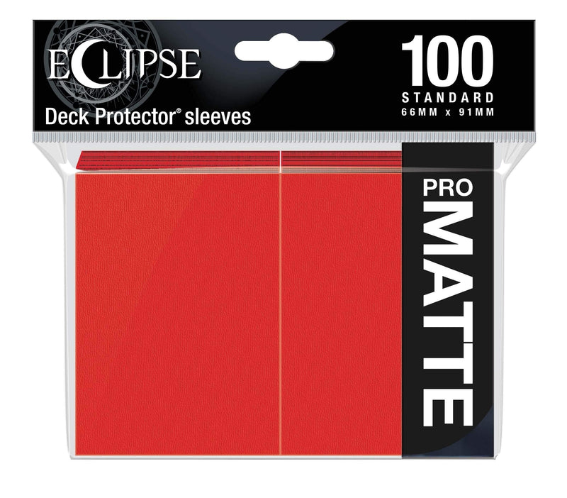[Australia - AusPower] - Ultra Pro E-15616 Eclipse Standard Matte Sleeves 100 Pack-Apple Red 