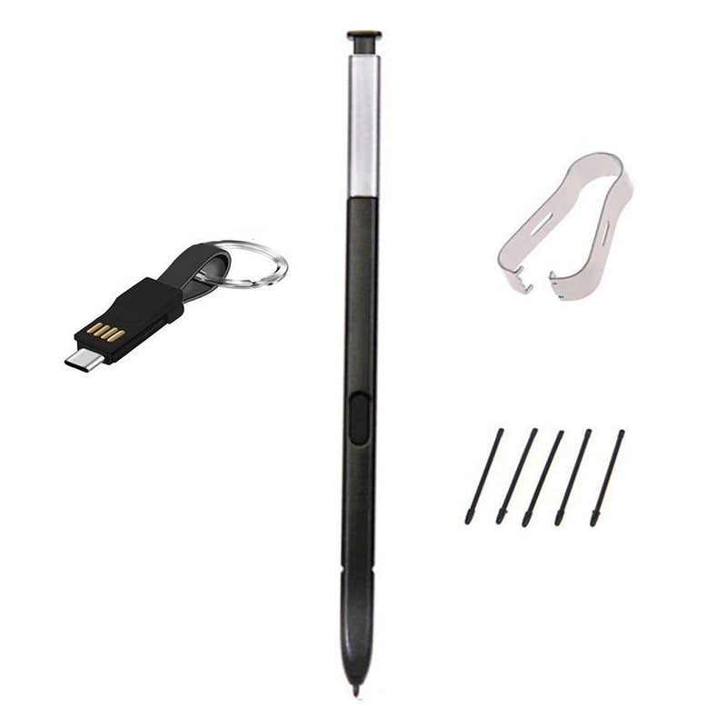 [Australia - AusPower] - Galaxy Note 9 Stylus,Galaxy Note 9 Pen Replacement Black,S Pen Replacement Stylus Touch Pen for Galaxy Note 9 + with Tips/Nibs +Type C Charger 