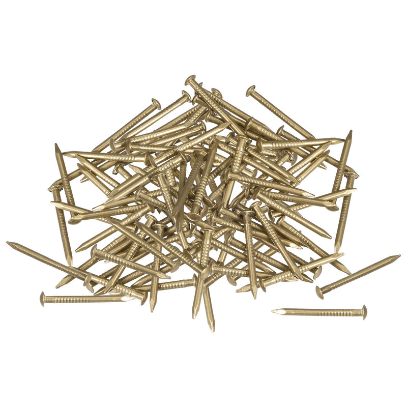 [Australia - AusPower] - uxcell Small Tiny Brass Nails 1.2x15mm for DIY Decorative Pictures Wooden Boxes Household Accessories 100pcs 