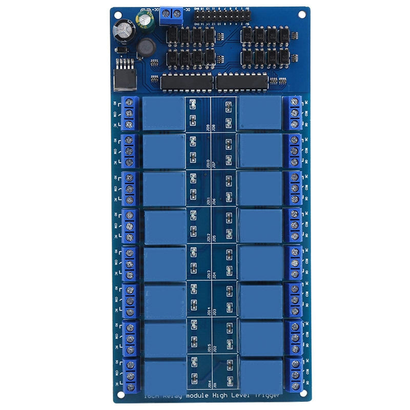 [Australia - AusPower] - 16 Channel Relay Module 24V Electromagnetic Board Low Level Trigger 16 Ways Relay Switch Module(24V) 