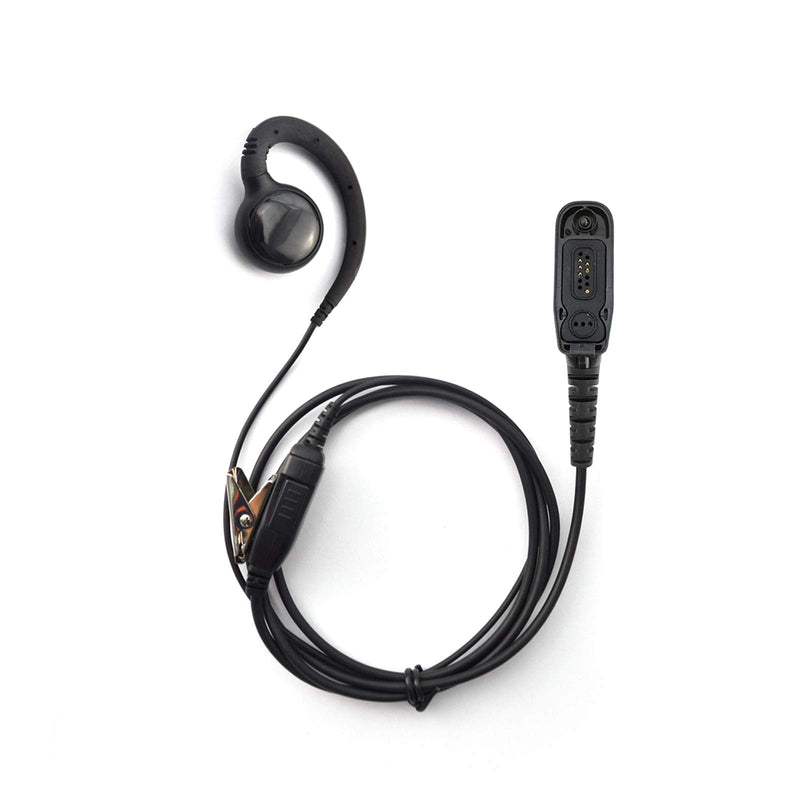 [Australia - AusPower] - ProMaxPower C-Shape Swivel Earpiece Headset with PTT Button & Microphone for Motorola Two-Way Radios XPR7350e, XPR7550, XPR7580, XiR-P8268, MTP850, APX4000 