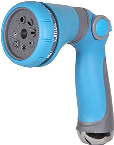 [Australia - AusPower] - Garden Hose Nozzle Sprayer - Features 8 Adjustable Spray Patterns, Thumb Control, On /Off for Easy Water Control - High Pressure Water Hose Spray Nozzle for Garden Hose /Hose/Watering Plants 