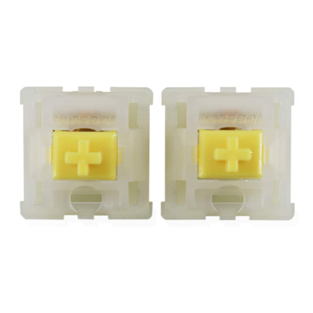 [Australia - AusPower] - Gateron Switches KS - 3 Milky Switch Housing Yellow Compatible for MX Mechanical Keyboard Switch 5pins 90 Switches 