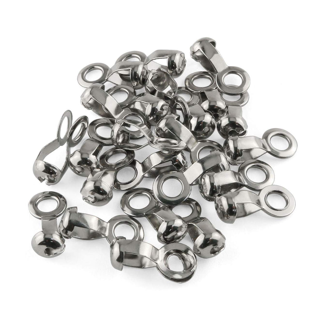 [Australia - AusPower] - E-outstanding 20 pcs Ball Chain Pull Loop Connectors Stainless Steel Bead Chain with Great Pulling Force and Rustproof, 4.5mm 
