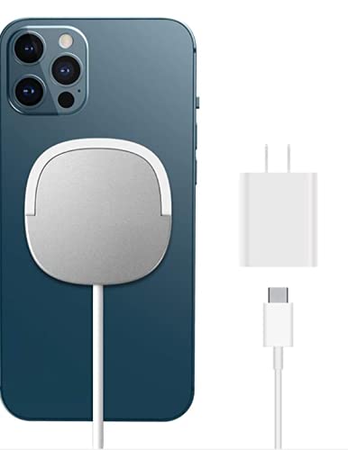 [Australia - AusPower] - Azpen MagCharger Bundle - Fast 15 Watt Magnetic Charger for Qi Enabled Devices and iPhone 13, 12, 12 Pro, and 12 Pro Max, PD20 Power Adaptor is Included 