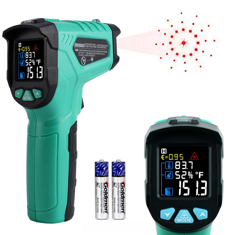 [Australia - AusPower] - Infrared Thermometer for Meat Food Digital Laser Temperature Gun Non Contact Industrial Infrared Temperature Gun for Outdoor Automotive -58℉~1024℉ Not for Human Body 