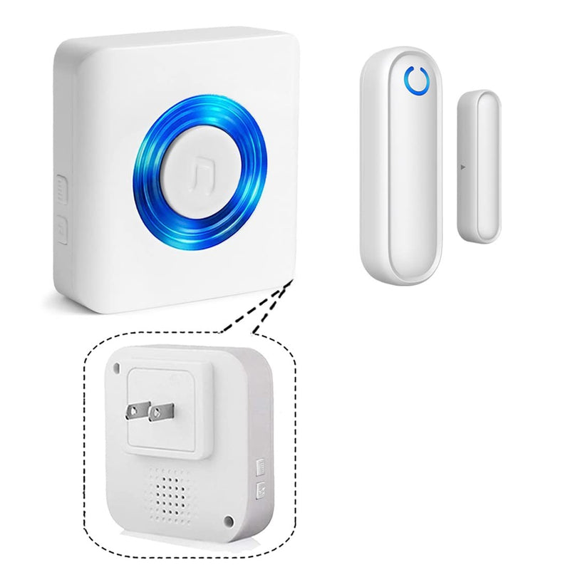 [Australia - AusPower] - Door Alarms for Dementia Patients/Kids Safety/Home Security,Wireless Caregive Pager Door Alarm Sensor for Elderly/Business/Home/Store(1 Sensor 1 Receiver) 1 Sensor 1 Receiver 