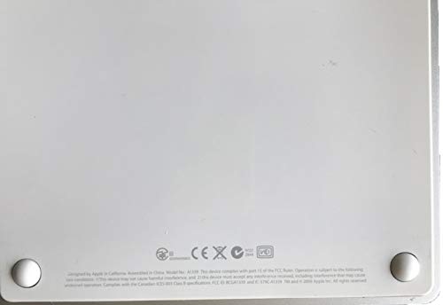 [Australia - AusPower] - WESAPPINC 2pcs/Set Replacement Touchpad Bottom Rubber Feet for Magic Trackpad A1339 Bottom Case Kit 