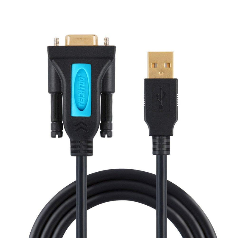 [Australia - AusPower] - TECHTOO USB 2.0 to Serial Adapter USB RS232 Cable USB Serial Cable Converter DB9 USB with Prolific Chip Gold Plated for Win10/8.1/8/7/Vista/XP/2000/Andorid/Linux/Mac OS X10.6 & Above (Prolific-3ft) Male Converter-3ft 