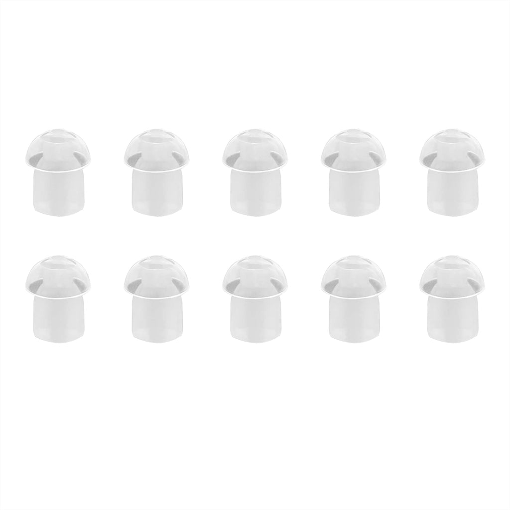 [Australia - AusPower] - JUYODE Universal Mushroom Replacement Earbud for Walkie Talkie Acoustic Coil Tube Earpiece Soft Silicone Ear Mold Bulk of 10 PCS… Mushroom Earbud-10 
