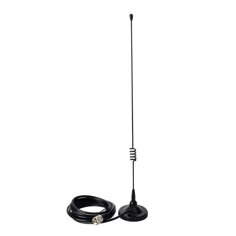 [Australia - AusPower] - HYS Dual Band Mobile Antenna 2m/70cm VHF/UHF Ham Radio 136-174&400-470Mhz Magnet Base Antennas with 2.95inch Magnetic Base/13ft(4m) RG-58 Coax Cable PL259 