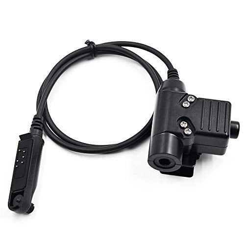 [Australia - AusPower] - Fumei Z Tactical U94 PTT Adapter Cable for Military Standard Version Plug Headset Compatible with Baofeng UV-9R BF-9700 Walkie Talkie 