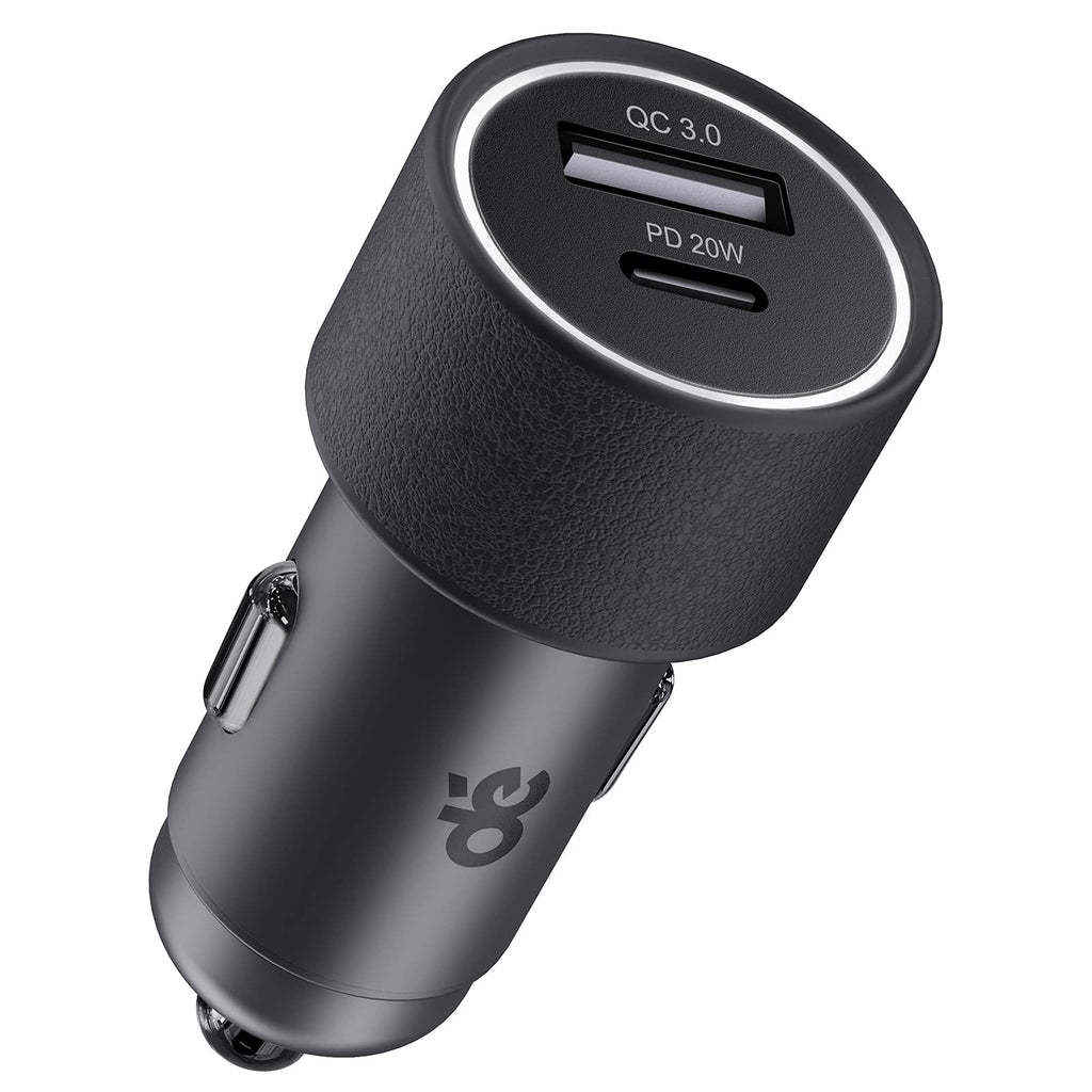 [Australia - AusPower] - USB C Car Charger, dé 38W Fast Charging Car Charger, USB-C(20W) & USB-A(18W) for iPhone 13/12/11/Xs/Xr/X, Samsung Galaxy S21/20/10/9/8, and Others [PD20W QC3.0] 
