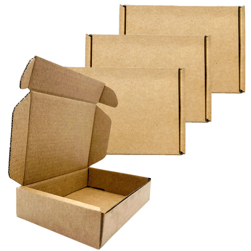 [Australia - AusPower] - Small Sturdy Cardboard Box 5.9" x 3.9" x 1.56" Mailing Corrugated Boxes Business Packaging Carton for Storage and Shipping Set of 10 5.9" x 3.9" x 1.56" Kraft 