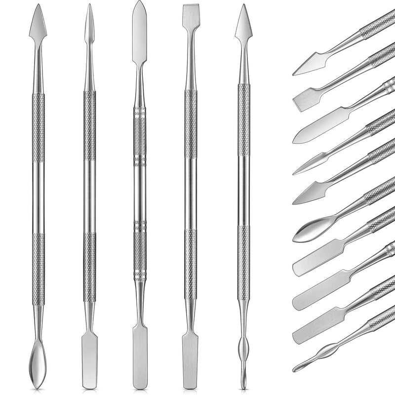 [Australia - AusPower] - 5 Pieces Miniature Sculpting Tools Set Mini Stainless Steel Double-Headed Tool for Model and Convert Plastic, Resin and Metal Tabletop War Game Miniatures Models 
