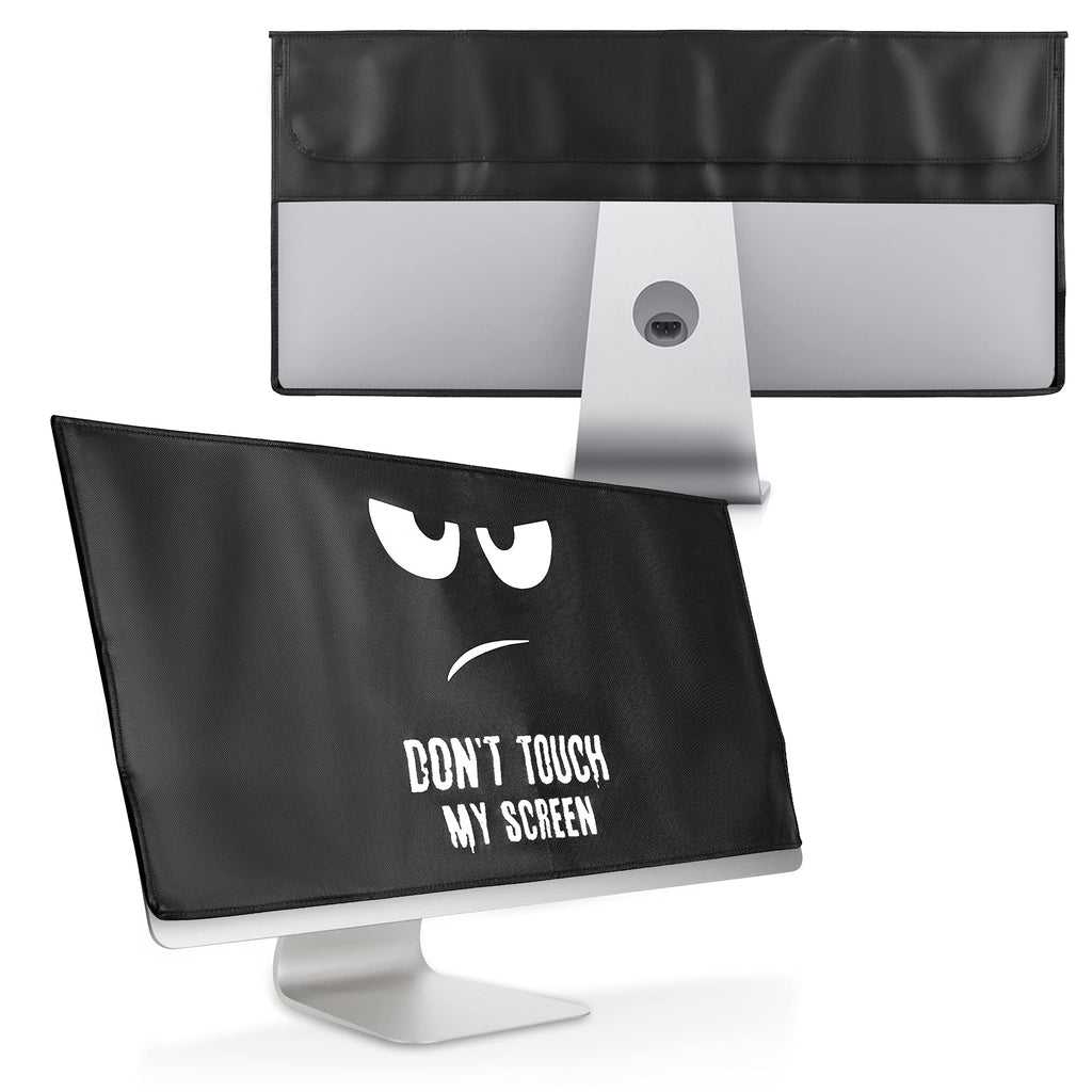 [Australia - AusPower] - kwmobile Cover Compatible with 34-35" Monitor - with Extra Storage - Don't Touch My Screen White/Black Don't Touch My Screen white / black 