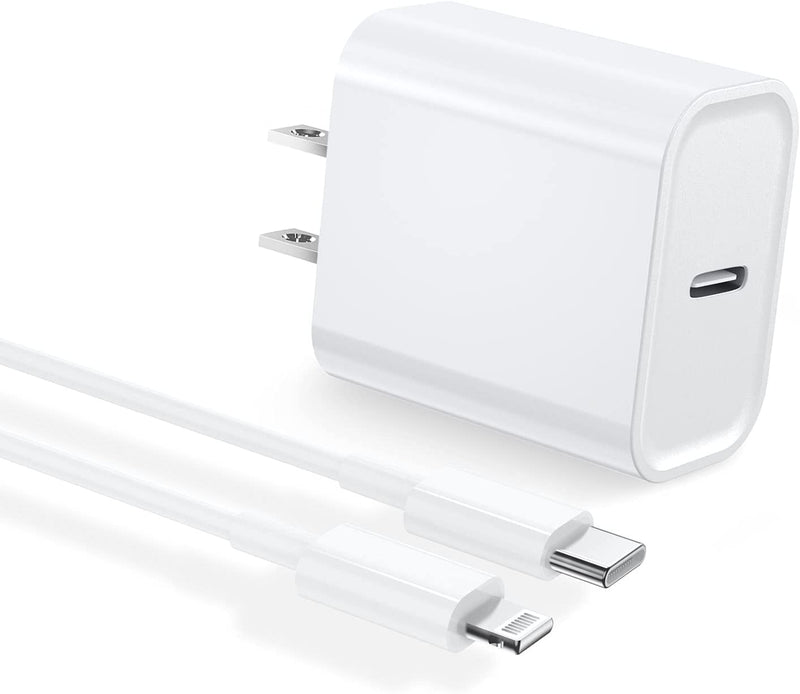 [Australia - AusPower] - [Apple MFi Certified] iPhone Charger, Belcompany 20W USB C Power Delivery Fast Wall Charger Travel Plug with 6.6FT Type C to Lightning Quick Charge Sync Cable for iPhone 13/12/11/XS/XR/X/iPad/AirPods 1 