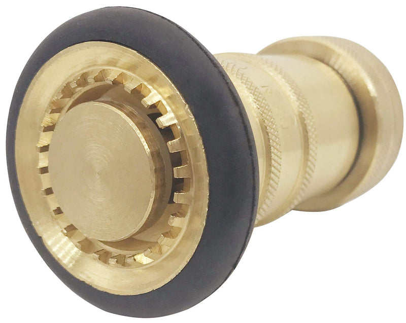 [Australia - AusPower] - SpringSpray 1" NH/ NST Fire Hose Nozzle Brass Fire Equipment Heavy Duty Industrial Jet Fog Spray Nozzle 1"NH/NST 