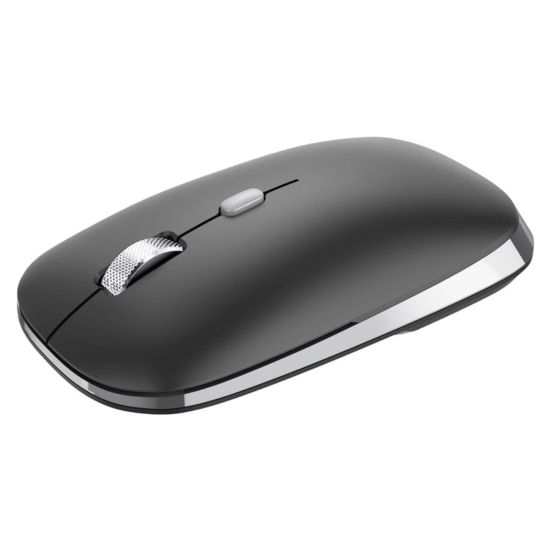 [Australia - AusPower] - Bluetooth Mouse, PINKCAT Silent Mouse Wireless, Bluetooth 5.0/4.0 Portable Slim Wireless Mouse, Optical Cordless Mouse for Laptop, ipad, MacBook Pro / Air, Mac, PC, Tablet, Chromebook, Surface Pro black 