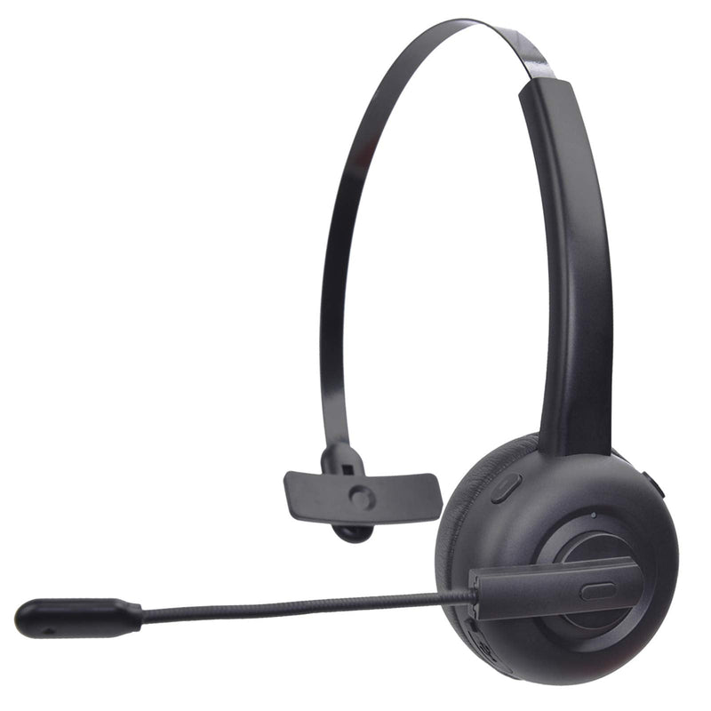 [Australia - AusPower] - Lambergini Bluetooth Headset 5.0,CVC6.0 MIC Noise Canceling,Wireless Headphones with USB Charging,On Ear Headset for Truck Driver, Call Center,Office,and More (Black) Basic 