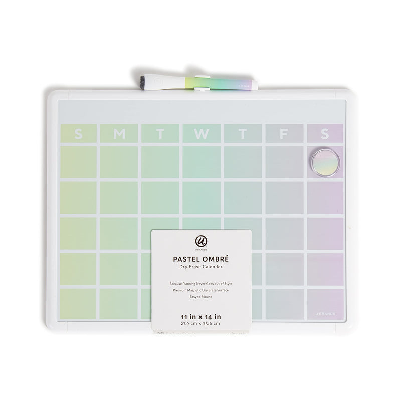 [Australia - AusPower] - U Brands Contempo Ombre Monthly Calendar Dry Erase Board, 11” x 14” 
