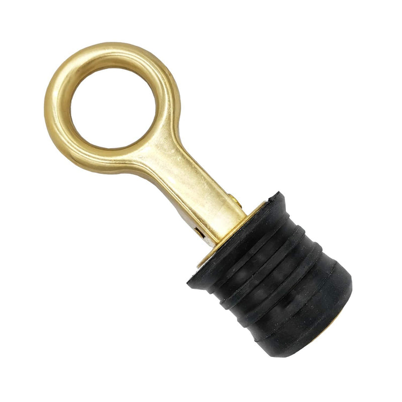 [Australia - AusPower] - Douzime Boat Drain Plug Brass Snap Handle 1-1/4-inch Rubber Bailer Tight Flip Style Hull Plugs 