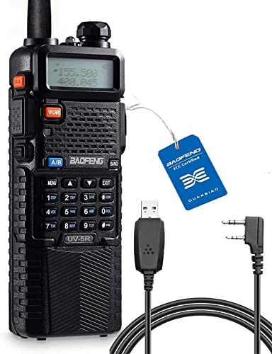 [Australia - AusPower] - BaoFeng UV-5R Two Way Radio, Dual Band 3800mAh Ham Radio, Long Range Walkie Talkie with Programming Cable and Earpiece 