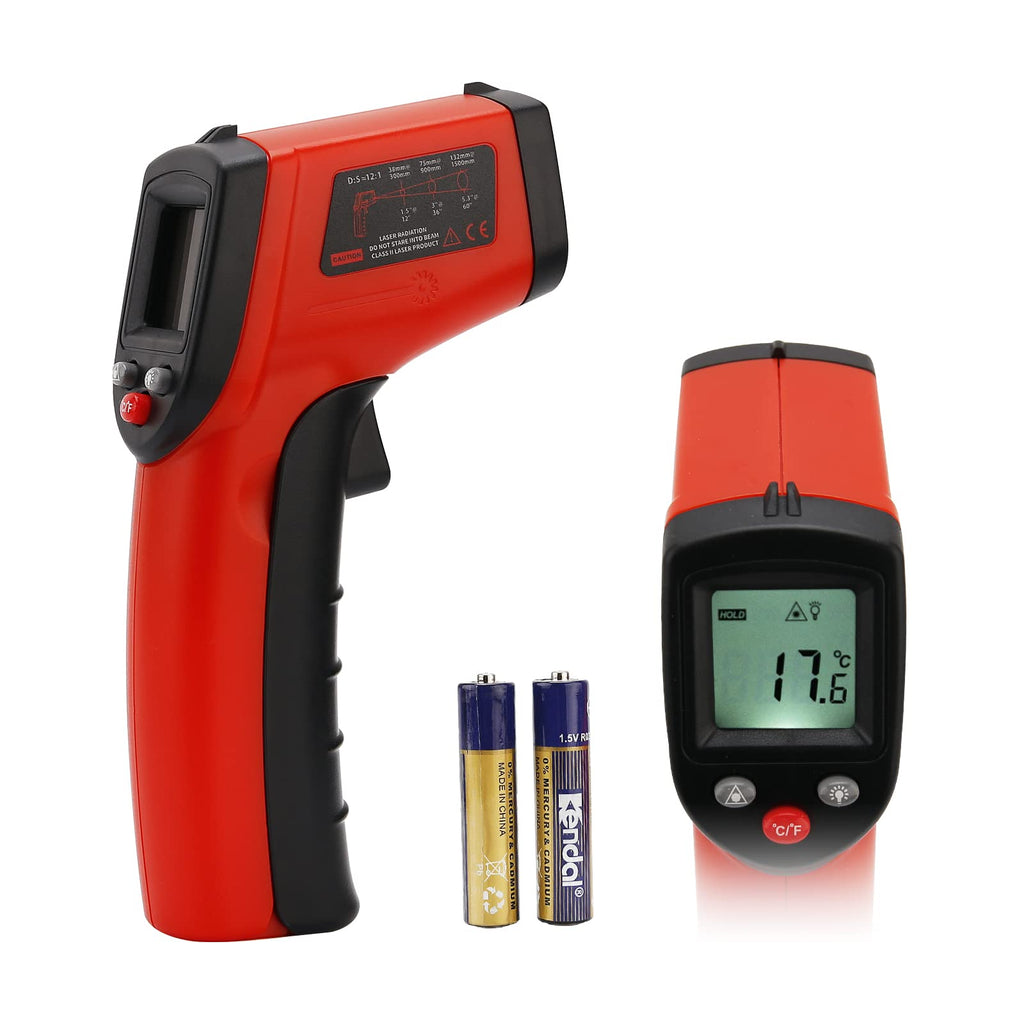 [Australia - AusPower] - MEASUREMAN Infrared Thermometer (Not for Human),Standard Size Temperature Gun Non-Contact Digital Laser Thermometer-58℉~752℉(-50℃ to 400℃) 
