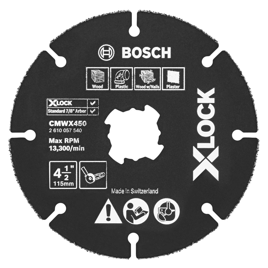 [Australia - AusPower] - BOSCH CMWX450 4-1/2 In. X-LOCK Carbide Multi-Wheel 