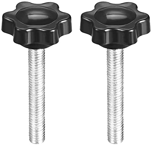 [Australia - AusPower] - KINMAX 10PCS M6x40 Hex Shaped Male Thread Metal Clamping Hand Star Knobs,Clamping Screw Knob Plastic Screw-On Handle Clamping Knob for for Machine Tool 