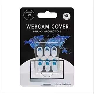 [Australia - AusPower] - White Privacy Covers,Webcam Cover Slide for Laptops Phone, PC/Computer, Tablets, Ultra-Thin Camera Blocker Protecting Your Privacy (6 Pack) 