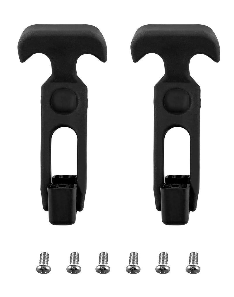 [Australia - AusPower] - QWORK T-Handle Draw Latches, 2 PCS Rubber Flexible Latch for Tool Box and Off-Road Vehicles 2 PACK 