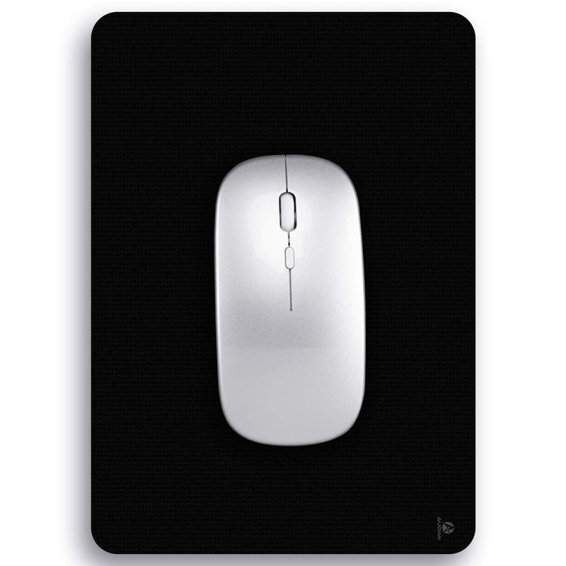 [Australia - AusPower] - Small Mouse Pad 6 x 8 Inch, Audimi Mini Mouse Pad Thick for Laptop Wireless Mouse Home Office Travel, Portable & Washable (Black) Black 