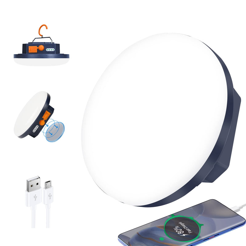 [Australia - AusPower] - IODOO 5000 mAh 3000LM Flashlight Portable LED Camping Lantern Rechargeable Light 15W with Magnet, IPX4 Waterproof Tent Light Survival Kits Power Failure for Christmas Gift 