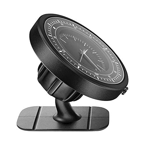 [Australia - AusPower] - Magnetic Car Cellphone Mount with Clock,12 Strong Magnets,Dashboard Magnet Phone Holder for Car ,360-degree Adjusted Freely，Compatible with iPhone 13 12 Max Mini , Samsung, LG, GPS and More 